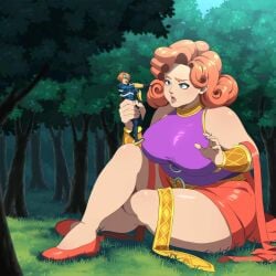 chronoheartstudio danzilla danzzilla giantess matilda red_hair ssbbw tiny_male