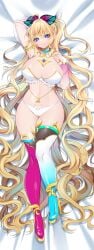 blonde_hair butterfly_hair_ornament huge_breasts hyliavt looking_at_viewer smile_at_viewer vtuber vtuberfanart vtubers