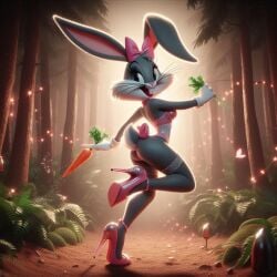 ai_generated bugs_bunny crossdressing high_heels lingerie looney_tunes mtf_transformation rule_63