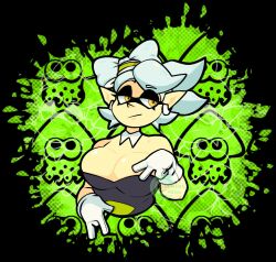 big_breasts breasts cleavage female huge_breasts marie_(splatoon) springhell tagme