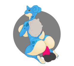 2017 anthro ass big_breasts breasts cerr dildo female futanari huge_breasts lapras looking_back nintendo penetration pokemon pussy sex_toy sketch vaginal_penetration video_games