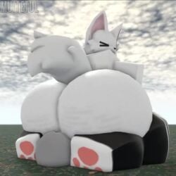 1boy 1femboy 3d 3d_animation animated anon anthro ass_jiggle ass_on_face ass_shake big_ass big_ass_(male) big_butt bouncing_ass boykisser cat_ears cat_tail closed_eyes curvy_male domestic_cat eating_ass facesitting fat_ass feline femboy femboy_only fluffy_tail furry furry_only jiggling_ass legs_behind_back legwear male male_focus male_only muitetul paws roblox robloxian shaking silly_cat_(mauzymice) tagme tail thick_thighs twerk twerking twerking_on_face video white_body white_fur wide_ass