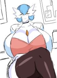 1female 1girls breasts_bigger_than_head female female_focus female_only gardevoir generation_3_pokemon huge_breasts humanoid humanoid_female humanoid_only momiji_(artist) nintendo not_furry pokemon pokemon_(species) shiny_pokemon solo solo_female tagme twitter_link