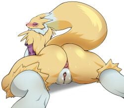 1girls anus ass ass_focus asshole bandai_namco bent_over big_ass big_butt blush bodily_fluids breasts bubble_ass completely_nude curvaceous curvy curvy_body curvy_female digimon digimon_(species) diol4179 female female_focus female_only from_behind fur furry furry_female furry_only nipples nude nude_female pussy pussy_juice renamon seductive seductive_look seductive_pose solo solo_female tagme tagme_(artist) vagina