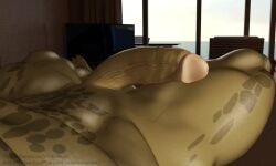 animation  anthro archshen bed bedroom big_balls big_penis cock balls   cum cumming gay morning_wood muscles muscular naked not_masturbating not_touching_penis orgasm penis tagme video wet_dreaming