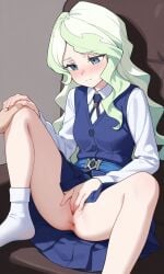 ai_generated anus blush diana_cavendish fingering little_witch_academia school_uniform