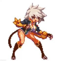 1girls blazblue bullet_(blazblue) pixel_art sakuemon solo solo_female tagme video