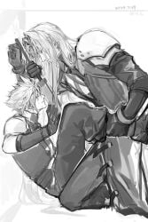 2boys cloud_strife final_fantasy final_fantasy_vii gay sephiroth