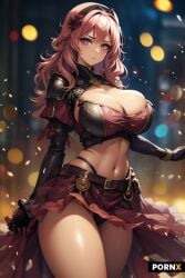 ai_generated boob_window huge_breasts large_breasts pink_eyes pink_hair pornx.ai thick_thighs