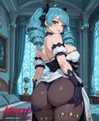1girl 1girls 2d absurdres ai ai_art ai_generated anime_girl anime_style best_quality big big_ass big_breasts big_butt breasts colored detailed_background digital_art female full_body gwen_(league_of_legends) high_quality highres keenopio league_of_legends league_of_legends:_wild_rift looking_at_viewer masterpiece rule34 smile solo upper_body waifu watermark