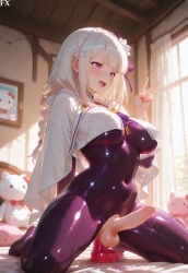 1futa ai_generated big_ass big_breasts big_dick dick dickgirl dildo erection feet futa futa_only futanari hi_res highres masturbation naked nude original_character perineum showing_off striptease teasing thick_ass thick_thighs