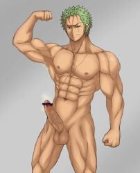 1boy ababa abs balls ballsack bara bara_body bara_tiddies bara_tits barazoku beefy biceps big_balls big_dick_energy big_penis big_testicles bigger_male bodybuilder broad_shoulders censor_bar collarbone completely_naked completely_nude dangling_balls dangling_testicles defined_muscles earrings erect_penis erection exibitionism fat_cock flexing_bicep frown frowning gay girthy_penis green_hair hairless handsome handsome_man hanging_balls horny horny_male huge_cock hunk large_penis larger_male long_penis looking_at_viewer male male_focus male_only manly masculine_male muscles muscular muscular_male naked nude one_piece penis post-timeskip precum precum_drip precum_string quadriceps roronoa_zoro scar scar_across_eye scar_on_chest scar_on_face scars six_pack smell smelly smelly_cock smile solo solo_focus solo_male tall_male taller_male testicles tough_guy trapezius triceps veiny_penis yaoi