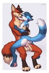 ai_generated cowgirl_position furry gay riding