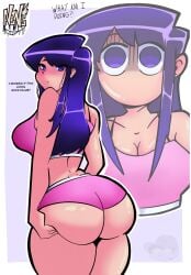 ass_grab big_ass checking_out checking_out_self female female_only komi-san_wa_komyushou_desu komi_shouko nene6769