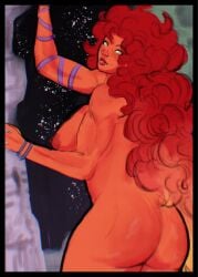 alternate_version_available ass big_ass big_breasts big_hair booty breasts curly_hair dc dc_comics female female_only fitmarshmellow fluffy_hair green_eyes koriand'r new_teen_titans nipples nude nude_female orange_skin red_hair solo solo_female starfire starfire_(comics) tamaranean teen_titans voluptuous voluptuous_female