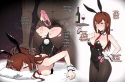 1boy 1boy1girl 1girl 1girls after_sex ai_assisted ai_generated big_penis blacked blush bunny_ears bunny_girl bunnysuit cheating cheating_girlfriend coiefen condom condom_on_penis condom_wrapper corruption cum dark-skinned_male dark_skin doggy_style embarrassed english_text fat_male huge_cock instant_loss instant_loss_2koma interracial makise_kurisu nervous netorare nipples ntr pantyhose patreon pubic_hair ripped_clothing shaking sheet_grab steins;gate sweat tears thighs trembling ugly_bastard used_condom