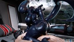 3d blender cyberbolt female_xenomorph mass_effect riding riding_cock riding_penis shepard xenomorph