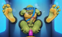 ai_generated anal_penetration balls blushing erect_penis feet_up forced forced_yaoi legs_apart leonardo male_feet musky_feet punishment rise_of_the_teenage_mutant_ninja_turtles shocked_expression stuck_in_wall sweaty teenage_mutant_ninja_turtles trembling vibrator_in_ass