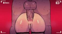 1boy 1girls 2d 2d_animation anal anal_sex anus ass ass_focus ass_ripple back_view balls balls_deep balls_slapping_ass ballsack big_balls bigger_male camera_view dedwhilecumming deep_penetration fishnet_legwear fishnets from_behind hairy hairy_ass hairy_male hxmc96 loop mochi_(hxmc96) musi_cassie nude nude_female nude_male onomatopoeia original penile_penetration penis penis_in_ass plap plap_(sound) pounding recording rippling_ass rough_anal rough_sex shiny_skin sound submissive_female sweat sweating sweaty sweaty_body tagme third-party_edit thrusting thrusting_into_ass veiny_penis video