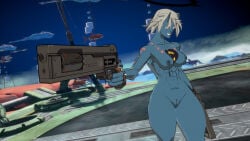 3d abs arc_system_works athletic athletic_female big_breasts big_gun blue_skin completely_nude completely_nude_female genderswap genderswap_(mtf) grey_hair guilty_gear guilty_gear_strive gun halo happy_chaos large_breasts mod muscular muscular_female nude nude_female nude_mod pale-skinned_female pistol pussy red_eyes red_hair rule_63 short_hair tattoo_on_chest toned toned_female vagina white_skin yellow_eyes