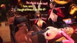 bimbo bunnysuit cum futa_on_female futanari highlander horsecock_futa legretta_asteria legretta_asteria_artist roegadyn viera