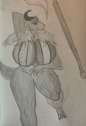 artist_request big_breasts bikini breasts cleavage female furry huge_breasts tagme thick_thighs wide_hips