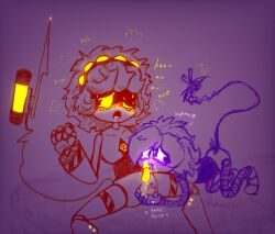 1boy 1boy1girl 1girls akinkyfruit blowjob intercourse murder_drones n_(murder_drones) purple_body robots sex uzi_(murder_drones) uzi_doorman yellow_body