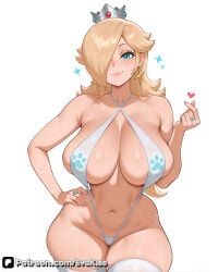 1girl 1girls ai_generated blonde blonde_female blonde_hair blue_eyes breasts breasts, camel_toe cameltoe cleavage clothed clothed_female curvy curvy_figure evekiss female female_focus female_only focus fully_clothed large_breasts mario_(series) mario_bros mario_kart nintendo nintendo_switch nipples nipples_covered nipples_visible_through_clothing princess princess_rosalina pussy rosalina sfw solo solo_female solo_focus teeth thick_thighs thighs tight_clothes tight_clothing uncensored wide_hips