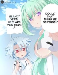 blue_hair breasts female flat_chest flat_chested girl green_hair green_heart green_heart_(neptunia) hyperdimension_neptunia hyperdimension_neptunia_the_animation medium_breasts neptunia neptunia_(series) purple_eyes red_eyes sheong_wong white_heart white_heart_(neptunia)