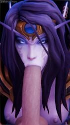 3d 3d_model 3d_render blender blender_(software) blender_cycles blowjob breasts desess3intes elf fellatio light-skinned_male looking_at_viewer pov render tagme void_elf world_of_warcraft xal'atath