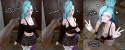 1boy 1girls 3d 3d_(artwork) 3d_model 3d_render :>= alternate_body_type alternate_breast_size aqua_eyes aqua_hair athletic_male bimbo bimbo_body bimbo_lips bimbofication bimbofied black_bra black_penis blacked blacked_clothing blender blender_(artwork) blender_(software) blender_cycles blowjob blowjob_face bra_strap bra_strap_is_showing_(meme) breast_tattoo curvy curvy_female curvy_figure dark-skinned_male dark_skin double_v etsa etsanon fellatio fellatio_face heart_symbol hetero huge_breasts imminent_sex interracial interracial_fellatio k/da_all_out_seraphine k/da_all_out_series k/da_series league_of_legends league_of_legends:_wild_rift light-skinned_female light_skin long_hair muscular muscular_male pale-skinned_female pale_skin peace_sign plaid_skirt pointing_at_another ponytail pubic_hair public public_exposure public_indecency public_nudity public_sex purple_nails qos qos_tattoo queen_of_spades queen_of_spades_symbol race_fetishism race_fetishism_symbol raceplay riot_games rolling_eyes seductive seductive_look seductive_smile seraphine_(league_of_legends) skirt smug smug_face socks spade spade_(shape) spade_tattoo straight sunken_cheeks sweater sweater_pull tattoo_on_chest thick_thighs thigh_socks thighhighs v_sign vacuum-like_fellatio vacuum_blowjob vacuum_fellatio vacuum_suck veiny_penis voluptuous voluptuous_female white_socks