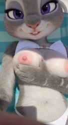 1girls 2026 ai_animation ai_generated animated anthro beach bikini breasts bunny disney female female_focus flashing flashing_breasts furry judy_hopps lagomorph leporid mammal mostly_nude navel nipples nitrogencalido nude photorealistic rabbit realistic selfie solo solo_female swimsuit tagme video zootopia