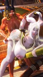 doggy_style draenei futa_on_female futanari lactation legretta_asteria legretta_asteria_artist spank_marks tail_grab viera