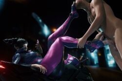 1boy 1boy1girl 1girls animated clothed femdom foot_fetish foot_on_face footjob juri_han lynya memz3d_(model) motorcycle on_phone phone rubbing_penis_on_feet sockjob sound sound_edit street_fighter street_fighter_6 tagme video