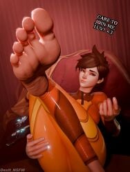 alternate_version_available dexit_nsfw feet feet_focus female female_only overwatch overwatch_2 soles text tracer tracer_(overwatch_2_suit)