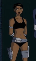 1girls black_bra black_panties bra female female_only maria_hill maria_hill_(earth's_mightiest_heroes) panties screenshot_edit short-haired_female short_hair solo the_avengers:_earth's_mightiest_heroes underwear