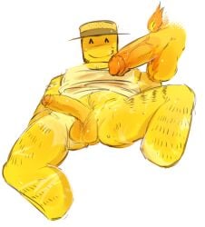 ) 0spawnzer balls blocky_anatomy blocky_body blush colored dick flameguy_(0spawnzer) flameguy_(happy_world_with_happy_people) focus_on_penis gay hairy_armpits hairy_balls hairy_legs hairy_male hairy_pubes half_naked happy_world_with_happy_people hat male penis penis_on_face penis_out roblox roblox_game roblox_myth robloxian scar scars self_upload sketch smile smiley smiley_face sweat sweating thomas_(0spawnzer) thomas_(happy_world_with_happy_people) white_background yellow_body yellow_skin