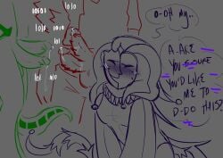1x1x1x1 1x1x1x1_(forsaken) 3boys before_sex blush dick_out facewear forsaken_(roblox) gay green_body green_skin hat headwear jester_hat john_doe_(forsaken) john_doe_(roblox) male mask naked noli noli_(forsaken) nosoidum nude on_knees open_mouth penis penis_out precum precum_drip purple_body purple_skin red_body red_skin roblox roblox_game robloxian sitting tagme tail text text_bubble