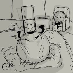 1girls 2boys 2d 2d_(artwork) balls battle_for_dream_island bfdi blush cuckolding cuckquean digital_drawing_(artwork) female_cuck fizzyfox_(artist) gay gay_sex golf_ball_(bfdi) laying_down marker_(bfdi) moaning object_shows pimping shaking sketch submissive_male tennis_ball_(bfdi) tpot watching watching_sex wine