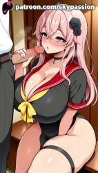 1boy 1girls 2025 ai_assisted ai_generated anime artist_name big_breasts big_breasts big_breasts big_chest big_penis blush bottomless breast breasts breasts breasts bust busty chest choker cleavage cock collarbone dick erection flower giant_breasts glasses hair_flower hair_ornament handjob heart heavy_breasts hi_res high_quality high_resolution highres huge_boobs huge_breasts inui_sajuna large_breasts large_penis long_hair massive_boobs massive_breasts mole neckerchief open_mouth patreon patreon_username penis pink_hair plump sailor_collar school_uniform serafuku shirt sitting skypassion solo_focus sono_bisque_doll_wa_koi_wo_suru stable_diffusion straight thigh_strap uncensored watermark