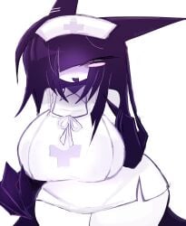 1girls 2026 breasts female female_only fundamental_paper_education miss_circle_(fundamental_paper_education) nurse nurse_cap nurse_clothing nurse_hat nurse_uniform tagme tagme_(artist) thighs