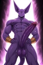 abs ai_generated anthro balls beerus big_balls big_penis cat_humanoid cock cocky69 dragon_ball dragon_ball_super erect_penis erection excessive_size god_of_destruction hard_cock hyper_penis long_penis male male_only muscles muscular muscular_anthro muscular_male pecs pectorals penis purple_skin testicles veins veiny veiny_arms veiny_balls veiny_legs veiny_penis veiny_testicles