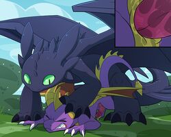 night fury from dreamworks by blitzdrachin