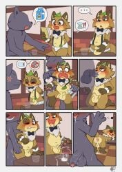 absurd_res balls blush bodily_fluids briefs brown_body brown_fur bulge cafe canid canine centraltwig clothing comic container cum cum_inside cup drinking_glass erection fellatio fur gaping genital_fluids genitals glass glass_container glass_cup hi_res humanoid_genitalia humanoid_penis leaf male male_penetrating mammal masturbation nude nutty_bo open_mouth oral oral_penetration penetration penile penile_masturbation penis plant questionable_consent raccoon_dog sex shot_glass speech_bubble tail tanuki tearing_clothing tongue torn_clothing underwear