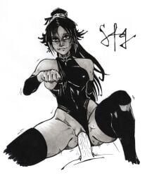1female 1girls 1woman 1woman1man ass ass ass_visible_through_thighs big_boobies big_breasts big_breasts big_cock big_dick big_penis biting_lip black_and_white black_bodysuit black_eyeshadow black_hair black_handwear black_legwear black_mascara black_ribbon black_skin black_skinned_female black_stockings bleach bleach:_the_thousand-year_blood_war blush blush blush_lines blushed_face blushing_female bodysuit bodysuit_aside boob_out boobs_out breast_out breasts breasts breasts_out cock cock_in_vagina cock_inside_pussy cock_inside_vagina cock_riding cowgirl_position dark-skinned_female dark_hair dark_nipples dark_skin dick dick_in_pussy dick_in_vagina eyeshadow female female female female_focus female_on_top female_penetrated girl grin grinding hair_band hair_ornament hairband hand_behind_back handwear legwear long_hair looking_at_another looking_at_partner looking_at_penis mascara navel navel_line navel_outline navel_visible_through_clothes nipples nipples_visible_through_clothing penis penis_in_pussy penis_in_vagina pussy pussy_juice pussy_juice_drip pussy_juice_string pussy_juice_trail pussy_lips ribbon ribbon_bondage ribbon_in_hair riding riding_cock riding_dick riding_penis schnitzeltag sex shihouin_yoruichi simple_background smiling smiling_at_penis stocking stockings stockings_thigh_highs teeth teeth_clenched teeth_showing teeth_visible thick_ass thick_hips thick_legs thick_penis thick_thighs thigh_highs thighhighs thighs thin_eyebrows thin_waist tremble tremble_lines trembling trembling_lines unique_style vagina vaginal_fluids vaginal_insertion vaginal_juices vaginal_penetration vaginal_penetration vaginal_penetration vaginal_sex watermark white_background white_hairband woman_focus woman_on_top woman_only