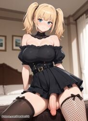 ai_generated ani_(grok) ani_(twitter) ani_grok anime anime_screencap anime_style blonde_hair cock cock-tail dick emo futa_only futa_sans_pussy futadom futanari girlcock grok grok_(x) grok_(xai) hi_res high_quality highres intersex looking_at_viewer nude nude_futa nude_futanari owaowavr pale_skin tagme trans trans_woman transfem twintails