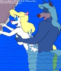 2017 all_fours ambiguous_penetration animaniacs ass big_breasts breast_grab breast_squeeze breasts canine david_frangioso doggy_style female from_behind_position grope hand_on_breast male mammal minerva_mink mink moan mustelid nude partially_submerged penetration sex skinny_dipping splash straight swimming_pool water were werewolf wilford_wolf