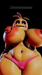 1girls 3d 3d_animation 3d_model 9:16 animated animatronic animatronic_female areolae big_breasts bouncing_breasts breasts breasts_bigger_than_head breasts_out curvy curvy_female curvy_figure diskanimation female female_focus female_only five_nights_at_freddy's fnaf heart-shaped_pupils longer_than_10_seconds looking_at_viewer low-angle_view nipple_piercing nipples panties pink_panties robot robot_girl sharp_teeth shorter_than_30_seconds smile smiling smiling_at_viewer solo tagme thick_thighs toy_chica_(fnaf) toy_chica_(love_taste) vertical_video video video_games