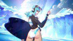 animated ass ass_focus barefoot beach big_ass bikini feet female female_only luna_snow luna_snow_(cool_summer) luna_snow_(marvel_rivals) marvel marvel_rivals official_art sound surfboard surfing tagme thick_ass thick_thighs video wet_skin