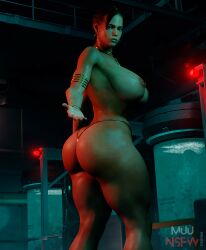 1girls 3d african african_female ass big_ass big_breasts breasts capcom dark-skinned_female dark_skin female huge_ass huge_breasts muunsfw nipple_piercing nipples piercing resident_evil sheva_alomar solo